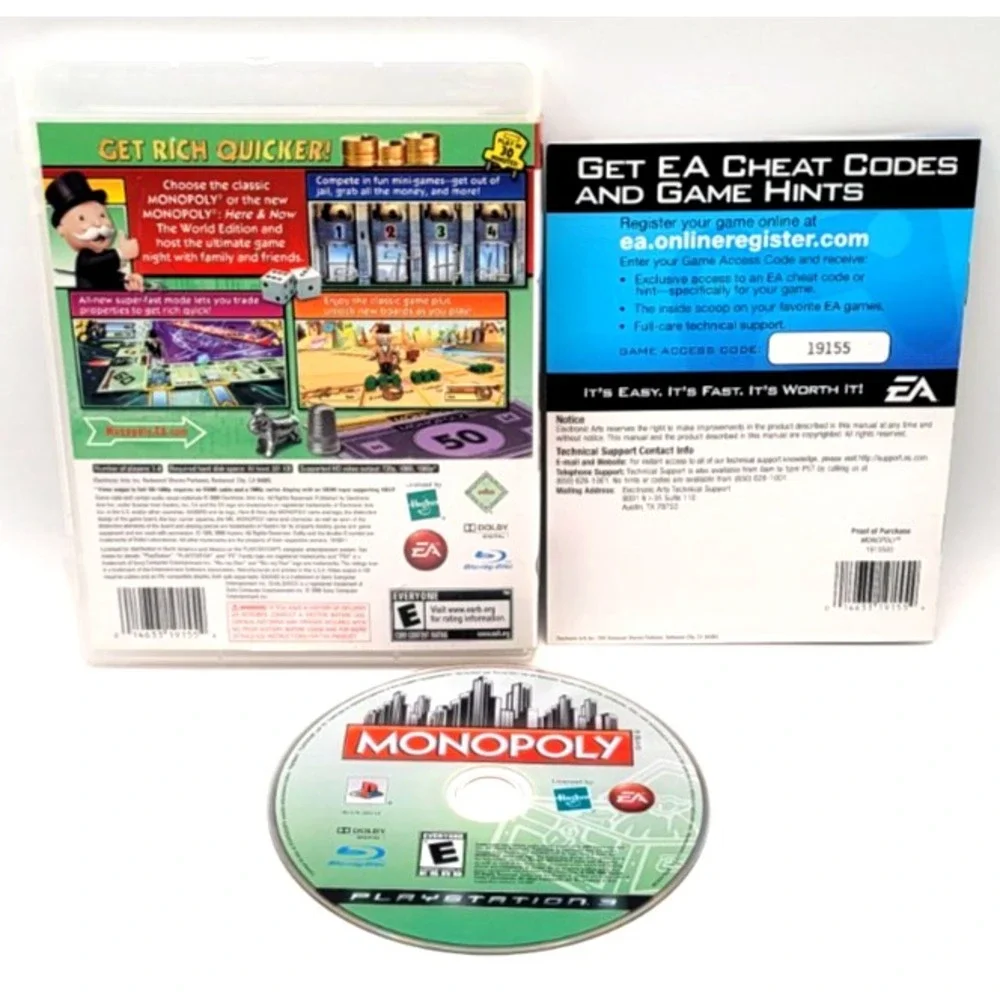 Monopoly (Sony PlayStation 3, PS3) CIB COMPLETE IN‎ BOX